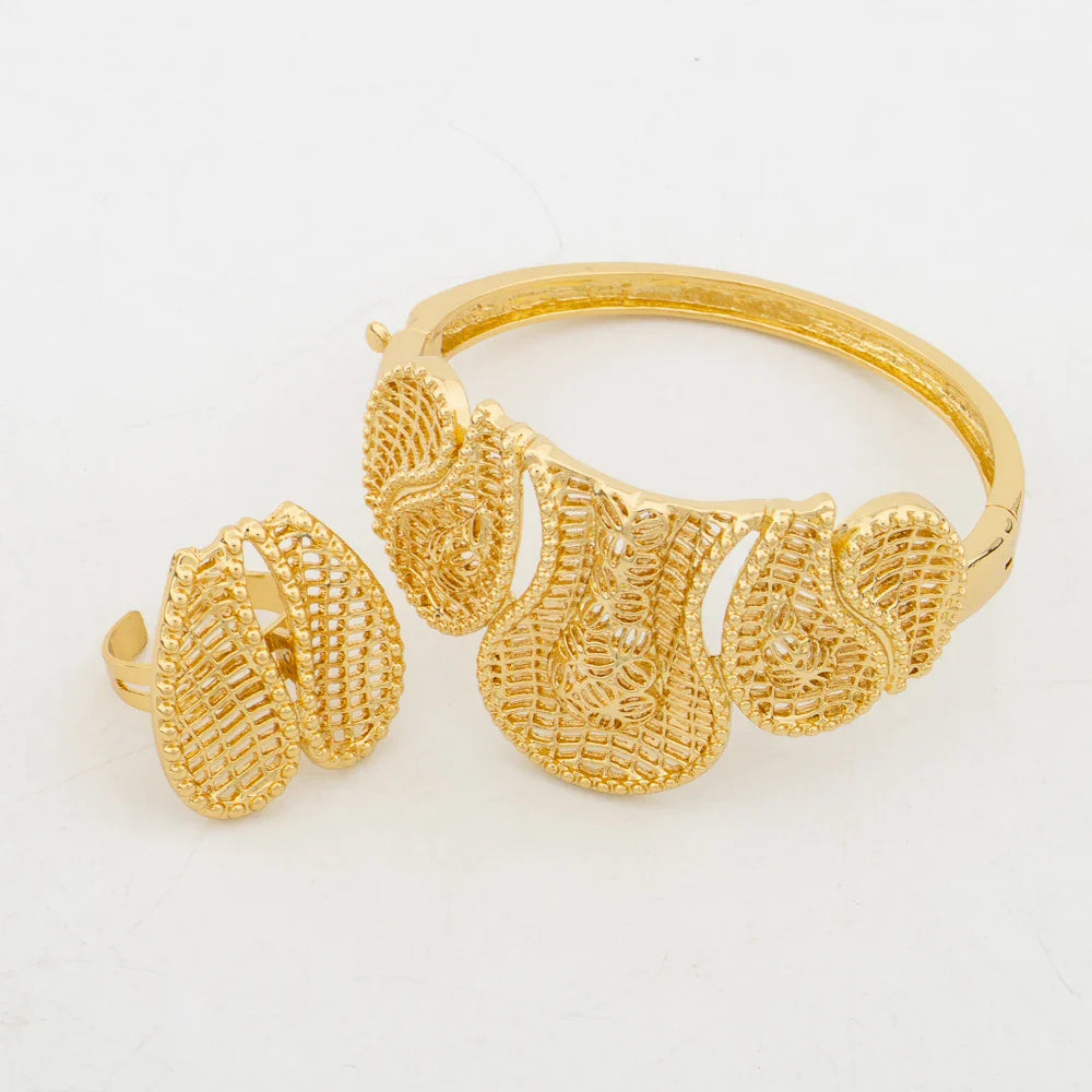 Yueming Flower Jewelry Set