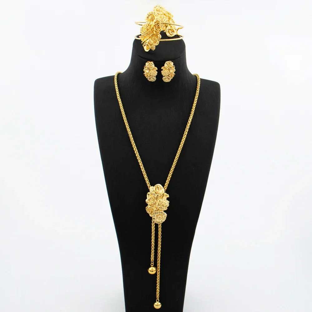 Yueming Copper Wedding Day Jewelry Set