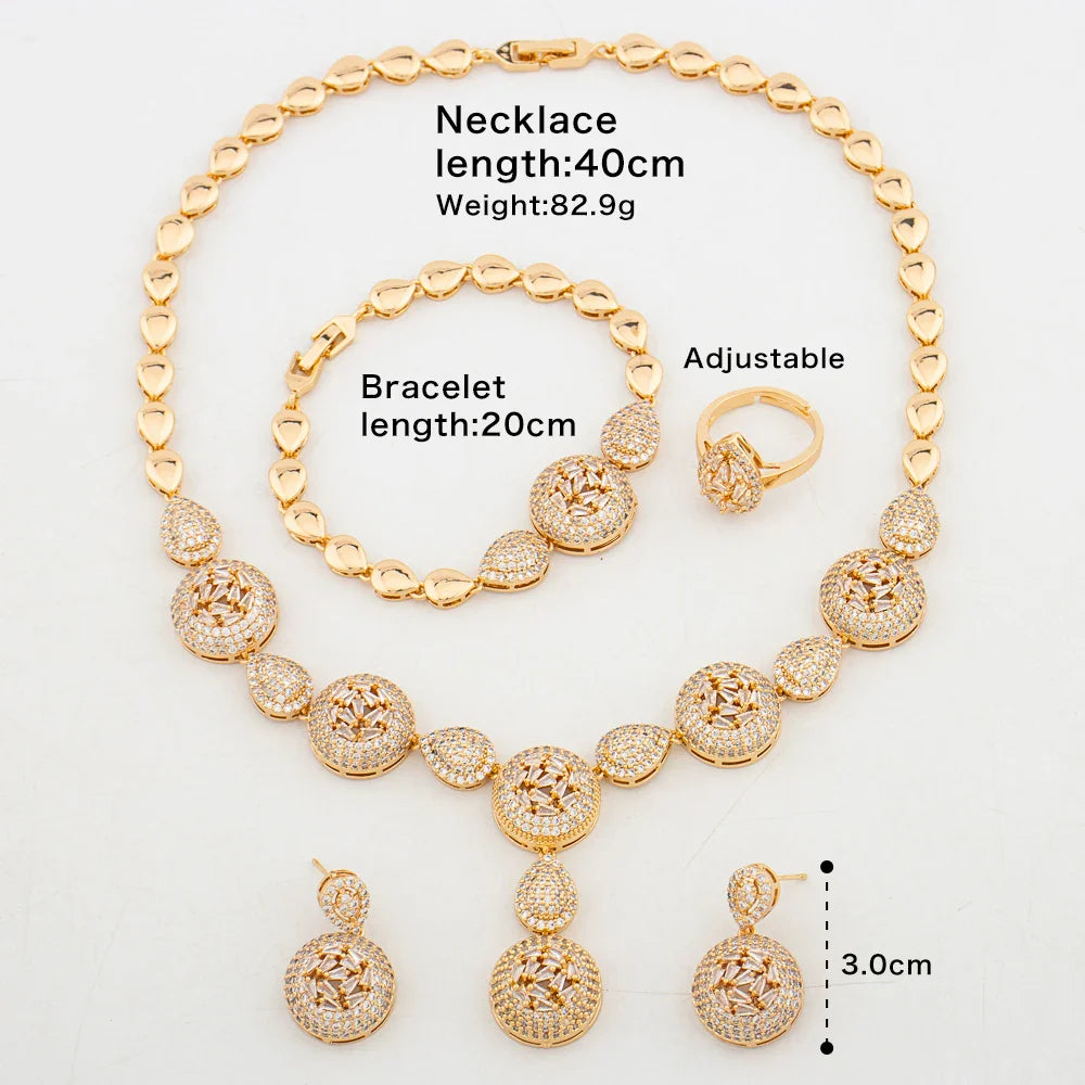 Yueming Fashion Wedding Jewelry Sophisticated Set