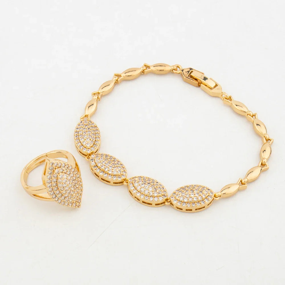 Yueming Luxury Wedding Jewelry Exquisite Set