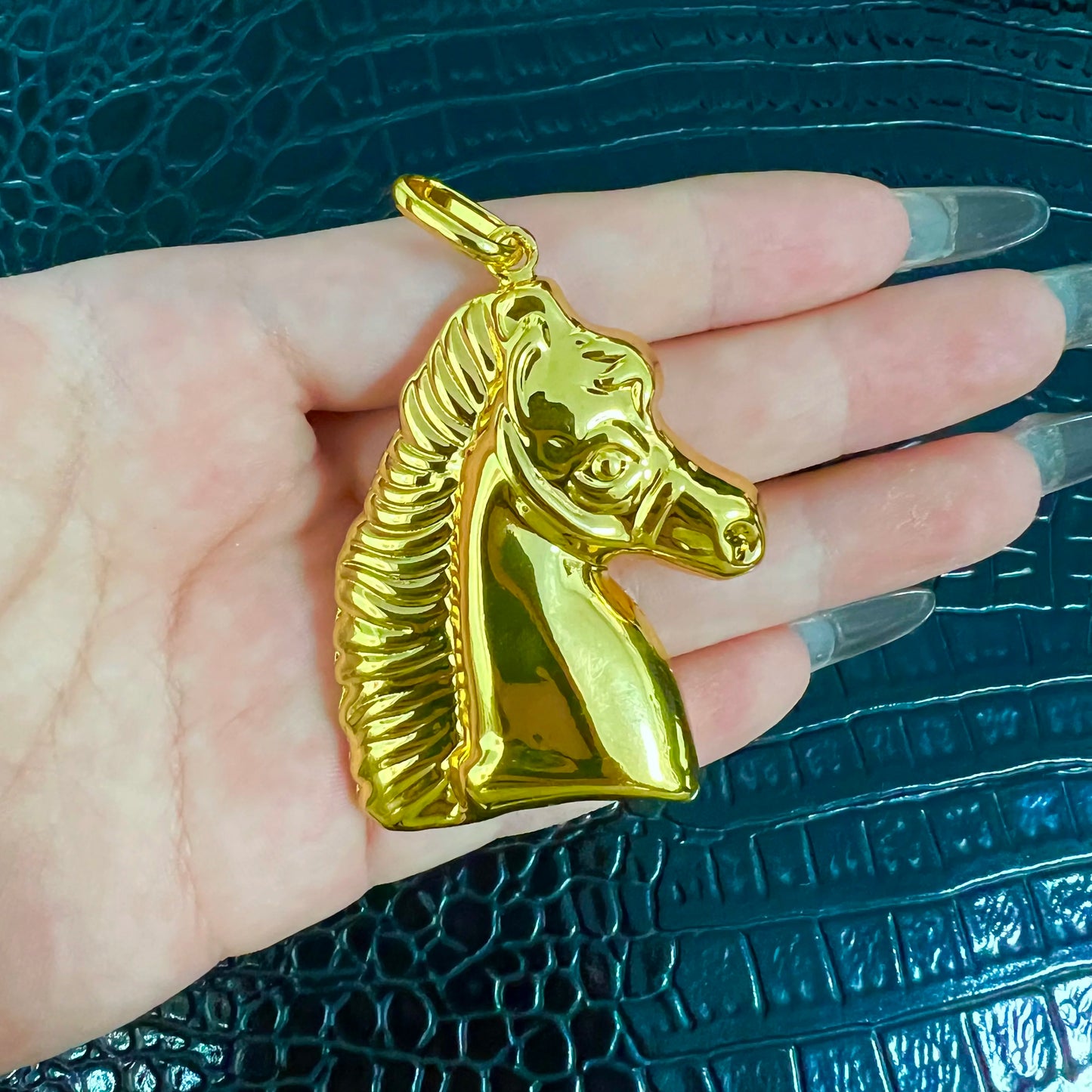 Gold Color Pendant Necklace with Chain Luxury Gold Plated Dubai African Accessories For Women Men Hip Hop Jewelry Gift