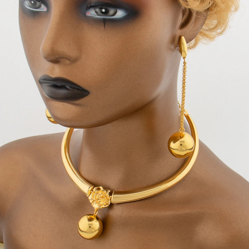 Yueming Copper Gala Jewelry Set