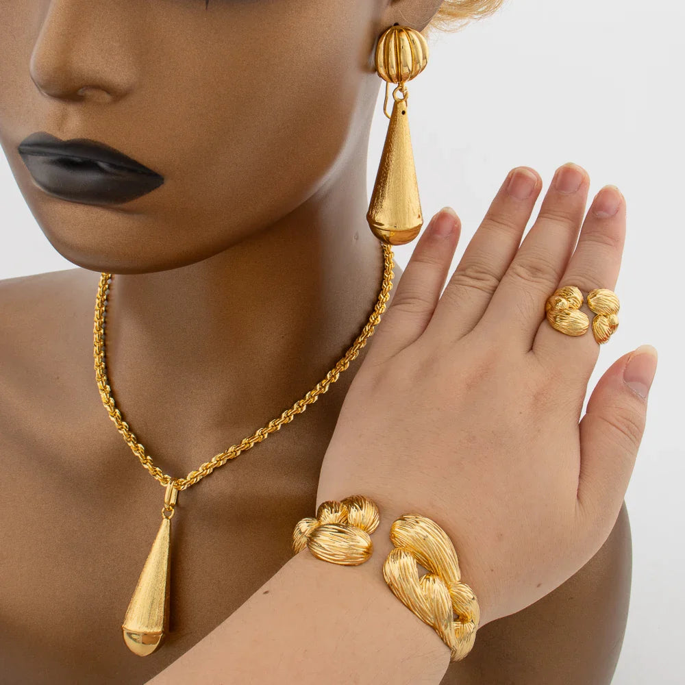 Yueming Copper Elegant Adjustable Jewelry Set