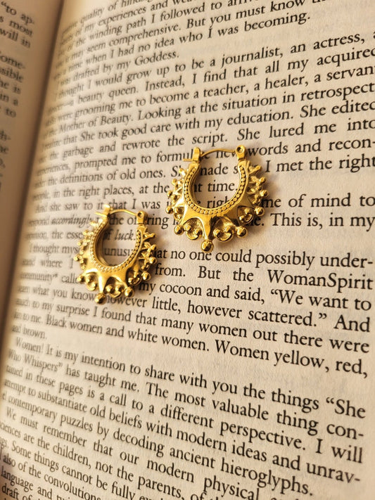 Yueming Nzinga Bohemian Goddess Hoops Earrings