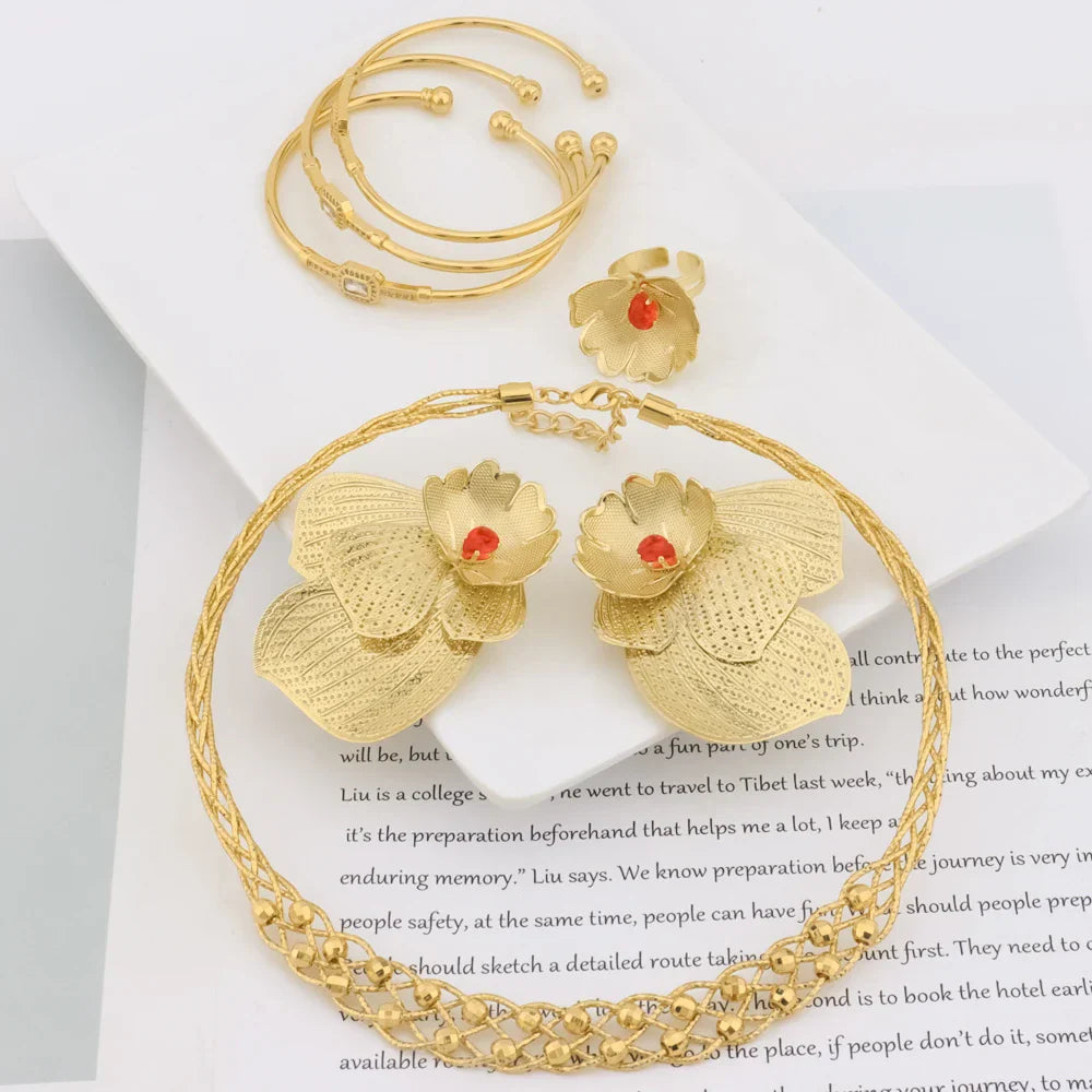 Yueming pistil earrings necklace modern african unique for african party