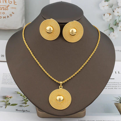 Yueming Copper Bohemian Wedding Jewelry Set
