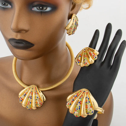 Yueming Crystal Fashion Jewelry Set