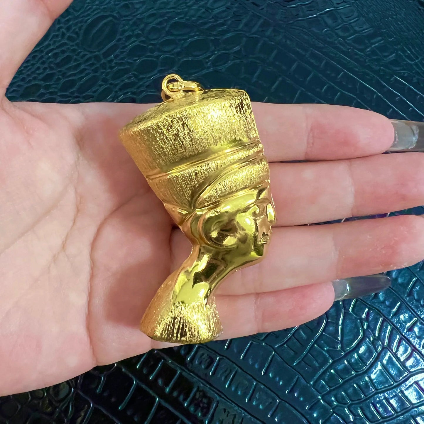 Gold Color Pendant Necklace with Chain Luxury Gold Plated Dubai African Accessories For Women Men Hip Hop Jewelry Gift