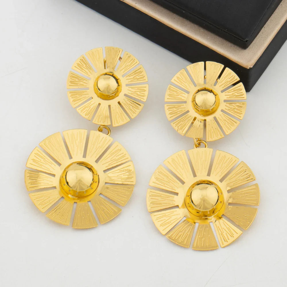 Yueming Copper Fashion Flower Jewelry Set