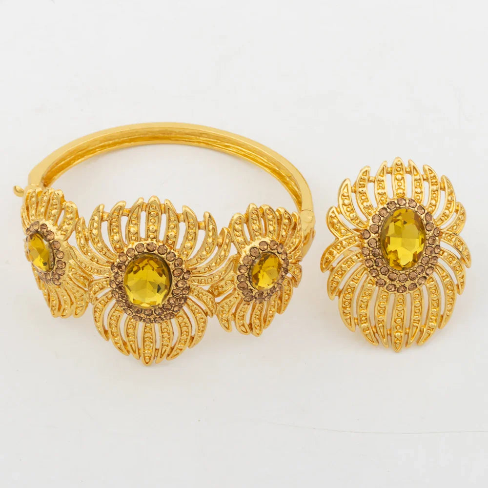 Yueming Feather Jewelry Set