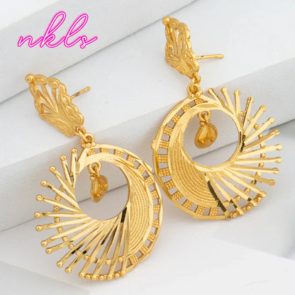 Yueming Bohemian Flower Wedding Earrings