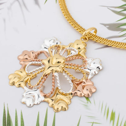 2025 New Women's Earrings Bracelets Necklace and Ring Luxury Flowers Shape Colorful Jewellery Set For Party Women's Day Wedding