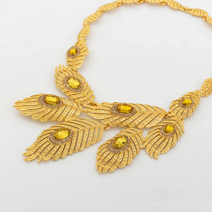 Yueming Feather Jewelry Set