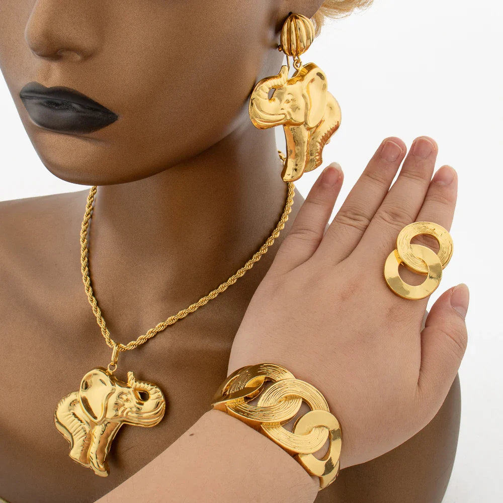 Yueming Copper High-End Wedding Jewelry Set