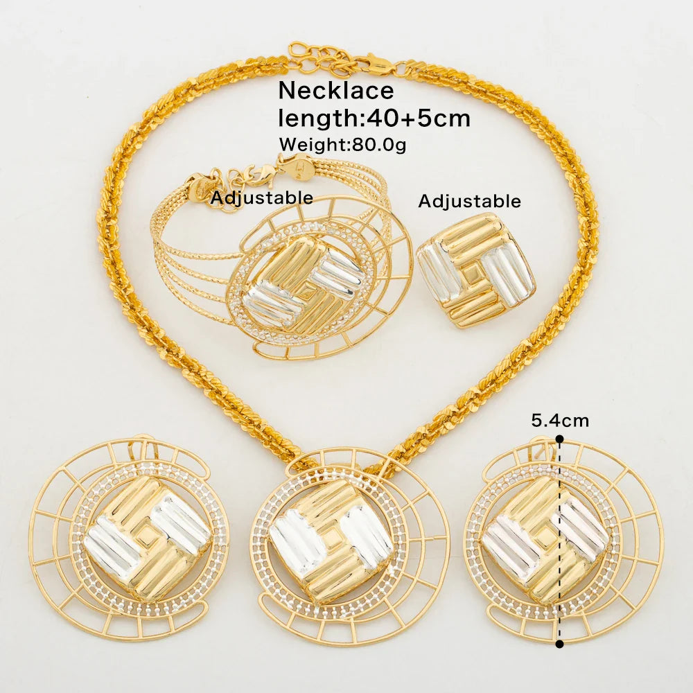 Yueming Wedding Jewelry Handcrafted Set