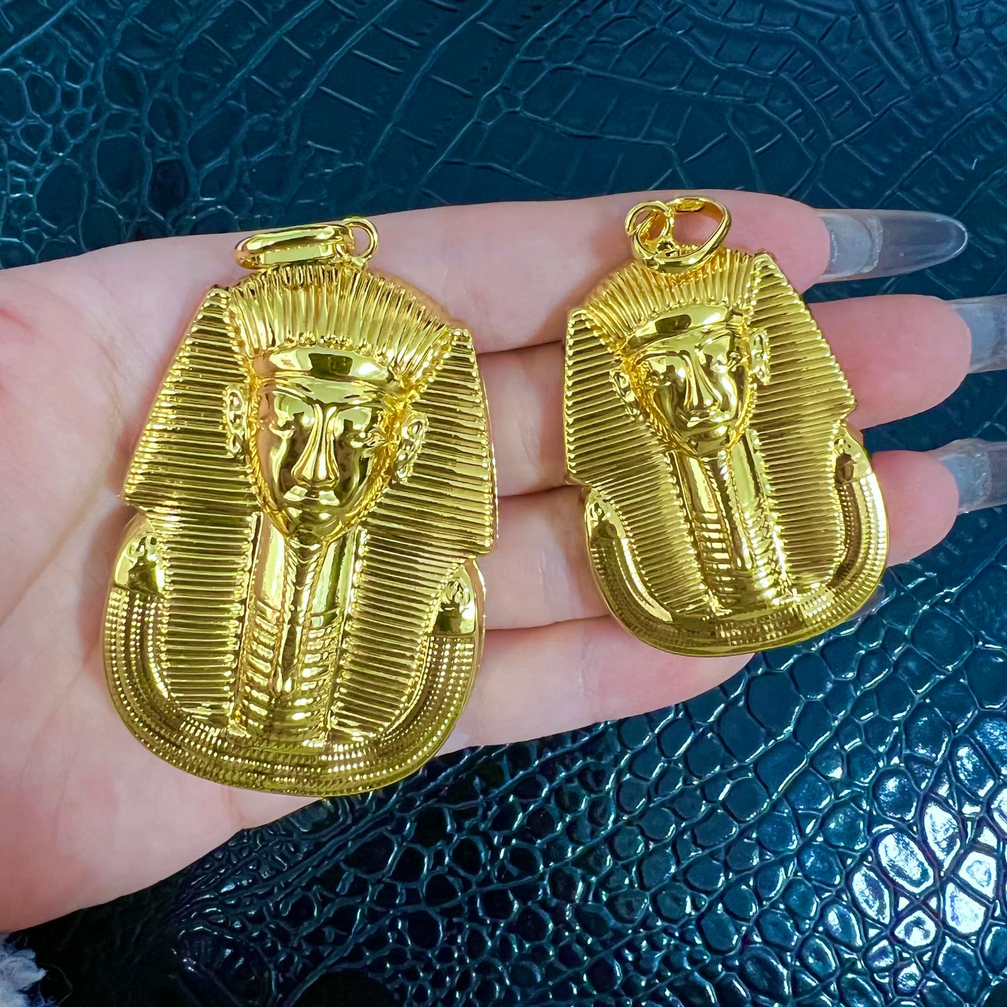 Gold Color Pendant Necklace with Chain Luxury Gold Plated Dubai African Accessories For Women Men Hip Hop Jewelry Gift