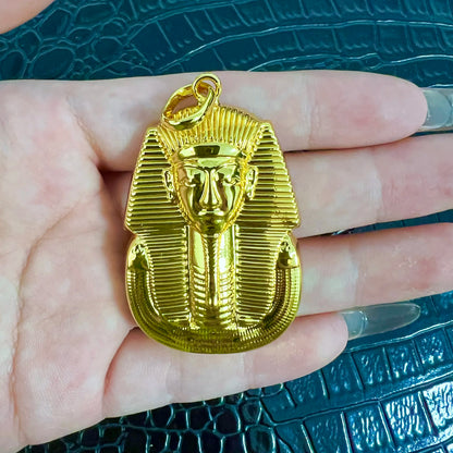 Gold Color Pendant Necklace with Chain Luxury Gold Plated Dubai African Accessories For Women Men Hip Hop Jewelry Gift