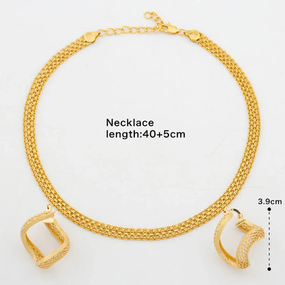 Yueming Copper Trendy Wedding Jewelry Set