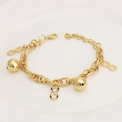 Italy Exquisite Bracelet Dubai Gold Color Hollow Out Flower Pendant Temperament Jewelry Party Wedding Clothing Accessories