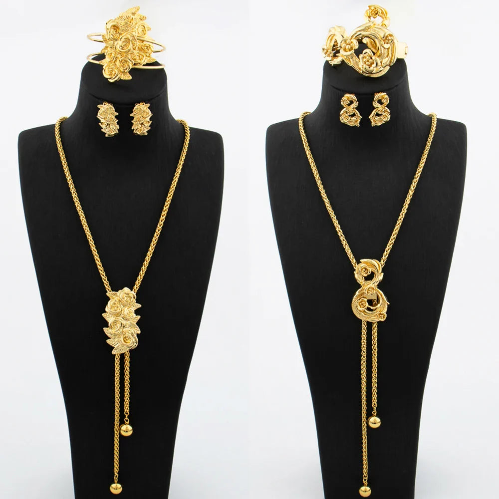 Yueming Copper Wedding Day Jewelry Set