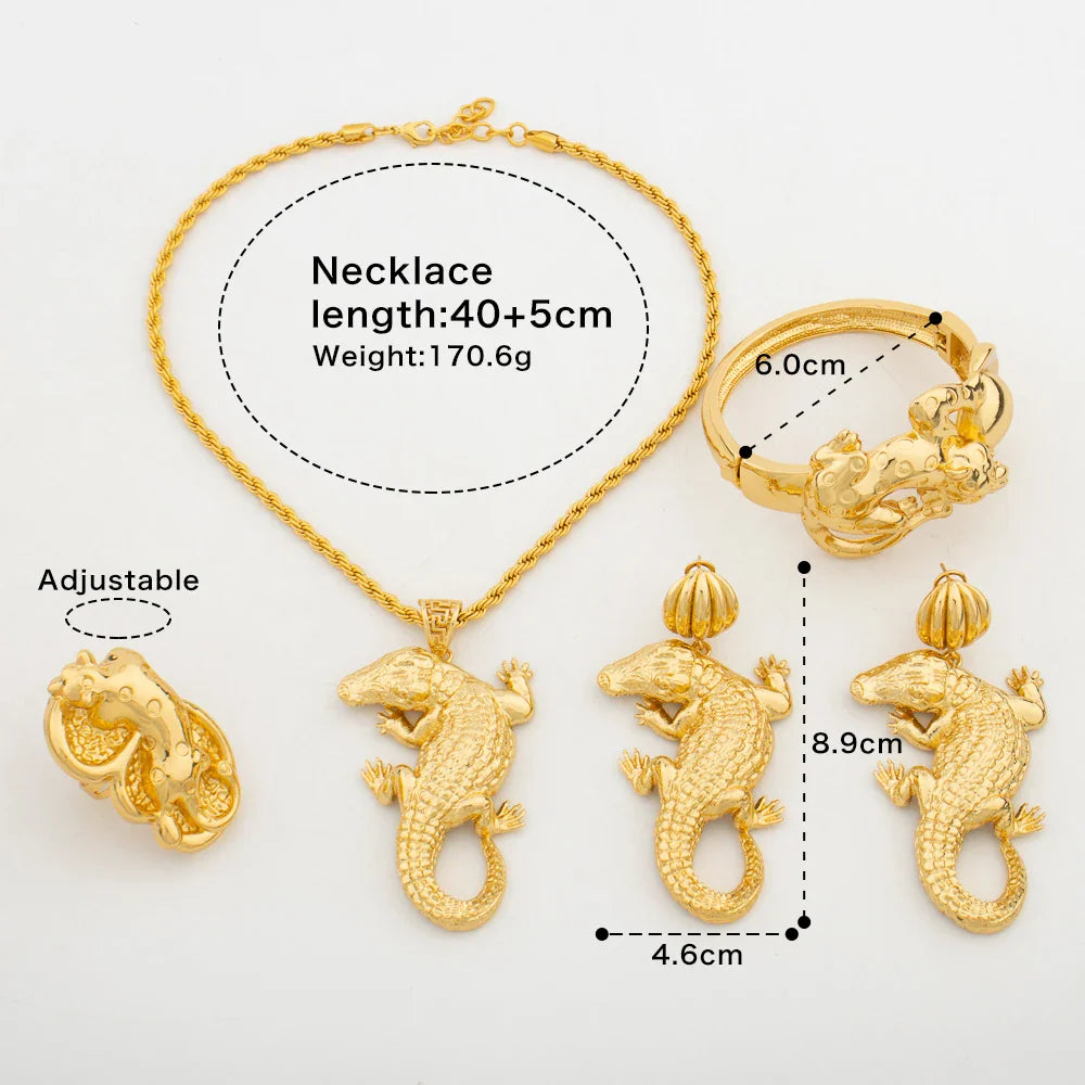 Yueming Copper Chic Wedding Jewelry Set