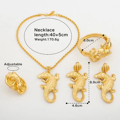 Yueming Copper Chic Wedding Jewelry Set