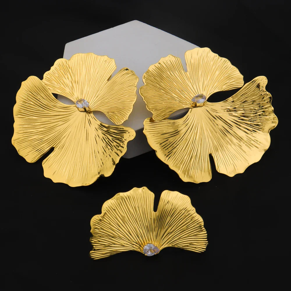 Yueming flower shaped earrings bohemian african unique design for daily