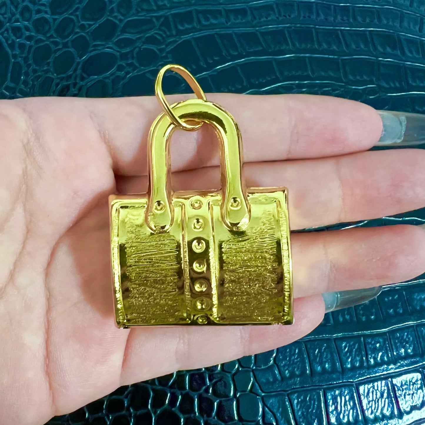 Gold Color Pendant Necklace with Chain Luxury Gold Plated Dubai African Accessories For Women Men Hip Hop Jewelry Gift