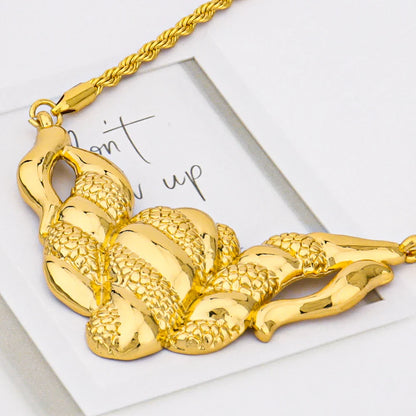 YM Gorgeous Jewelry Set for Women Spain Gold Color Necklace Earrings Ring And Bangle For Wedding Women's Day Party