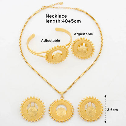 Yueming Copper Luxury Statement Jewelry Set