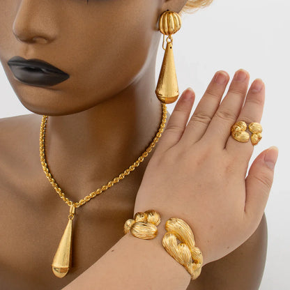Yueming Copper Elegant Adjustable Jewelry Set