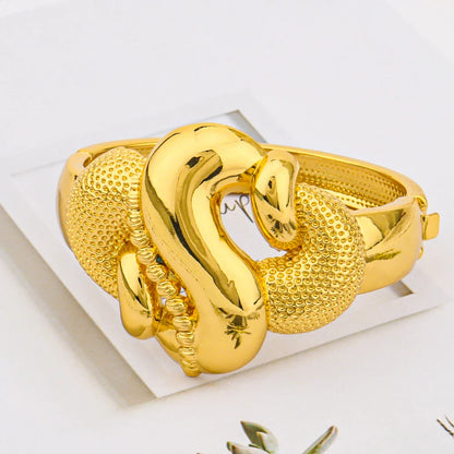 2025 Gold Color Jewelry Set for Women Brazil Charm Necklace Earrings Ring And Bangle Accessories For Banquet Women's Day