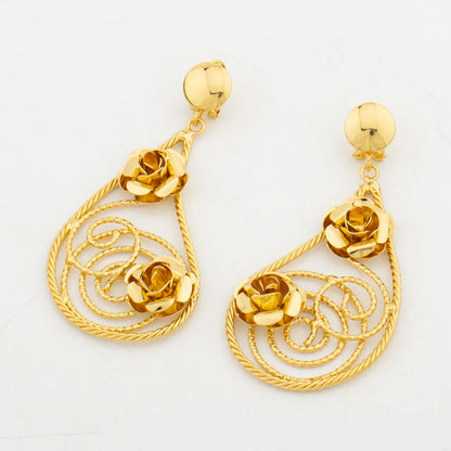Yueming Copper Punk Flower Jewelry Set
