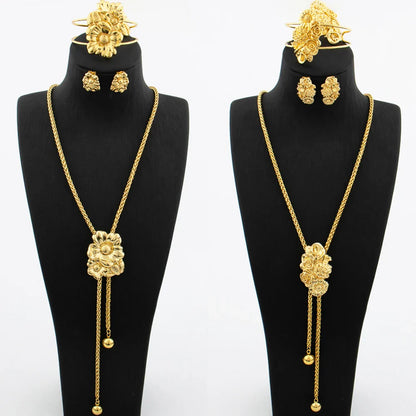 Yueming Copper Wedding Day Jewelry Set