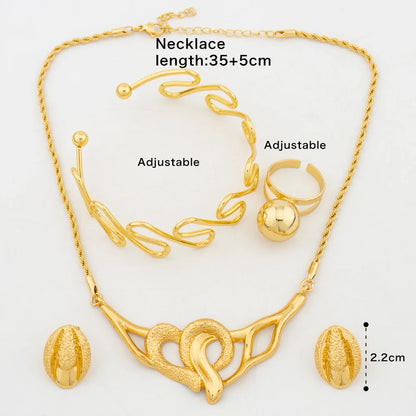 Yueming Fashion Heart Jewelry Set